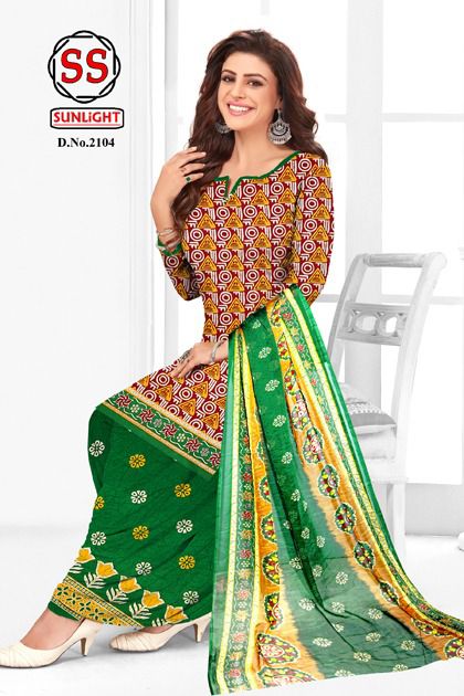 Ssc Sunlight Regular Wear Printed Designer Dress Material Collection
